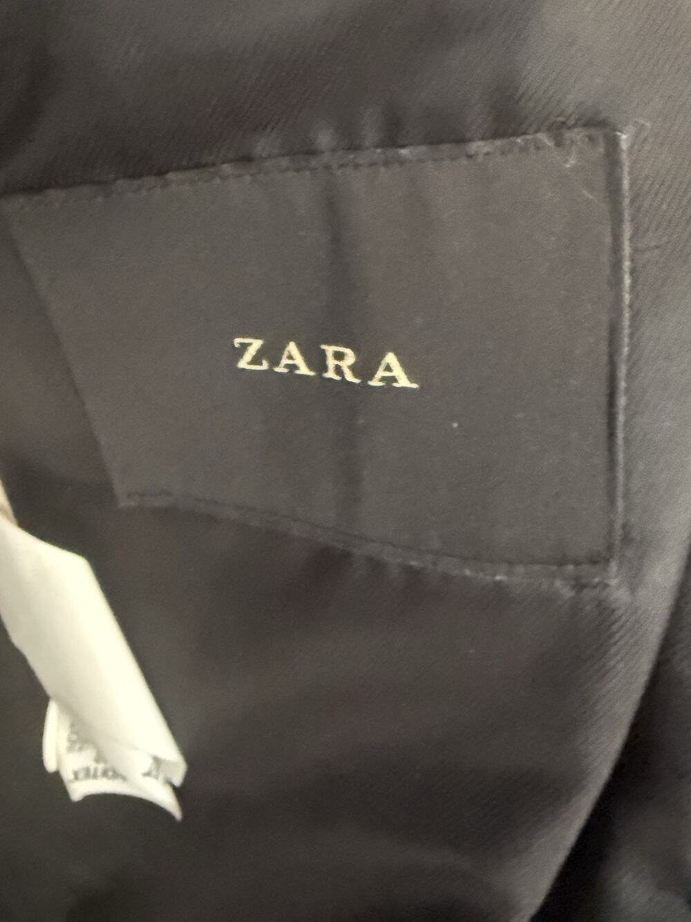 ZARA MAN Black Velvet One-Button Shawl Lapel Blazer Men's Regular